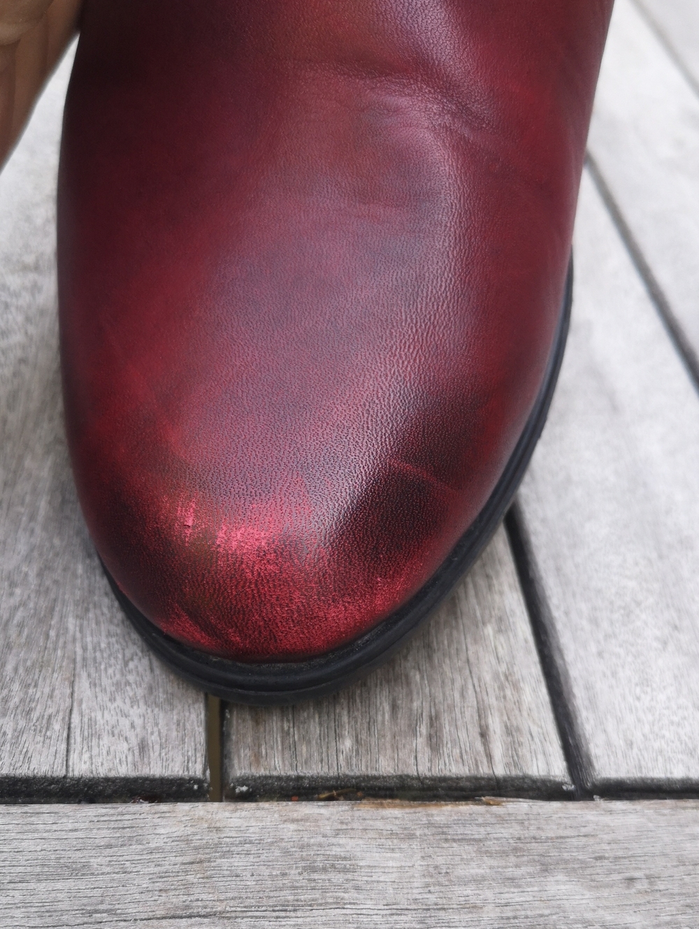 Remonte patterned red leather ankle boots - Picture 14 of 15